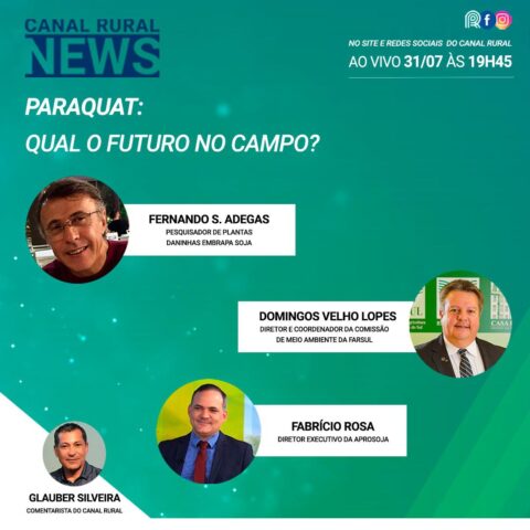 Assista na íntegra o Canal Rural News - Paraquat: Qual o futuro no campo?