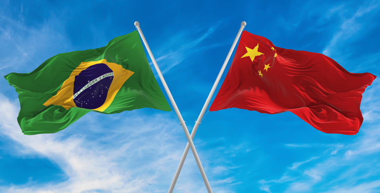Brasil - China - bandeiras