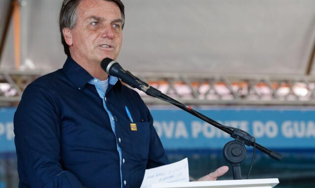 Jair Bolsonaro em discurso