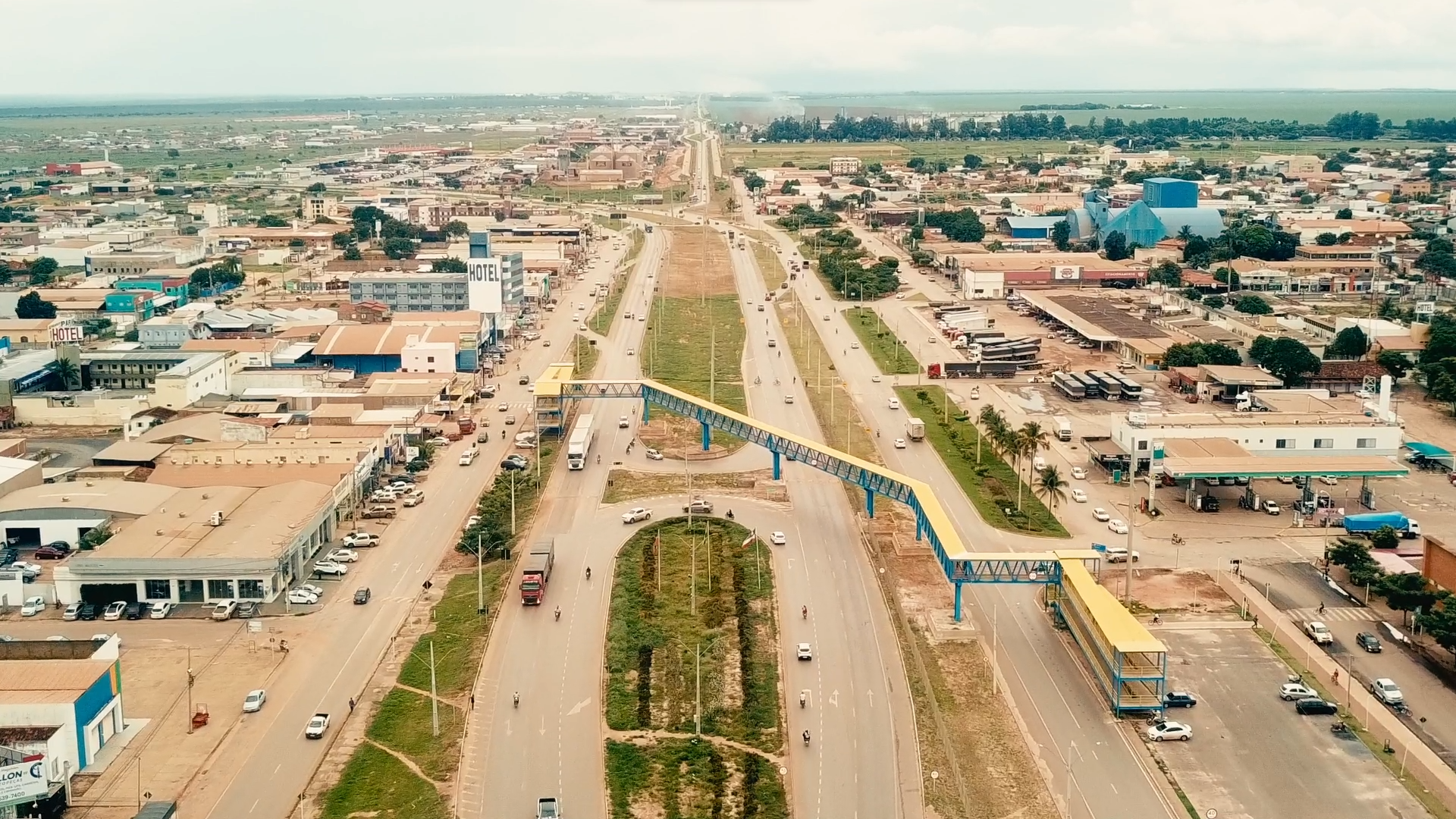 Imagem aérea do município de Luis Eduardo Magalhães que teve alto crescimento populacional e acordo com censo 2022 do IBGE