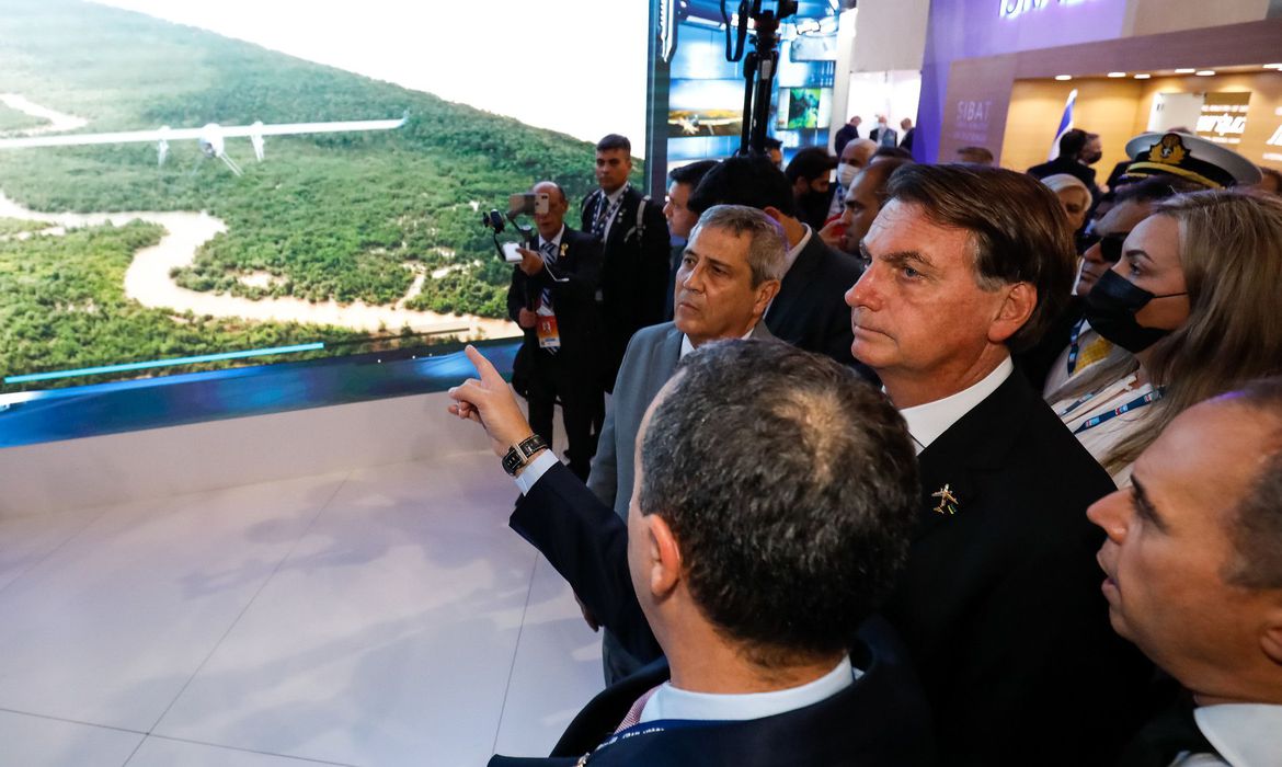 Bolsonaro na Expo2020, em Dubai. Foto: Alan/PR