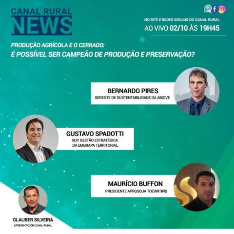 Assista na íntegra o Canal Rural News: produção sustentável no Cerrado brasileiro