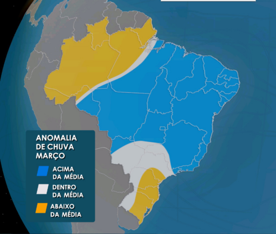 Previsão indica chuva acima da média em alguns estados; saiba onde!