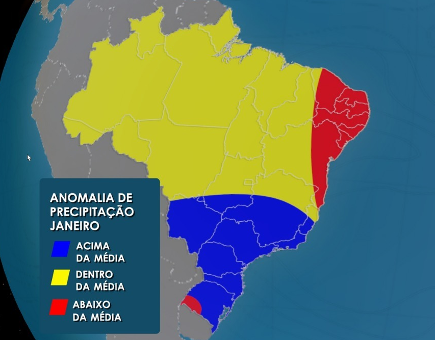 Previsão do tempo: saiba onde chove acima, abaixo e dentro da média