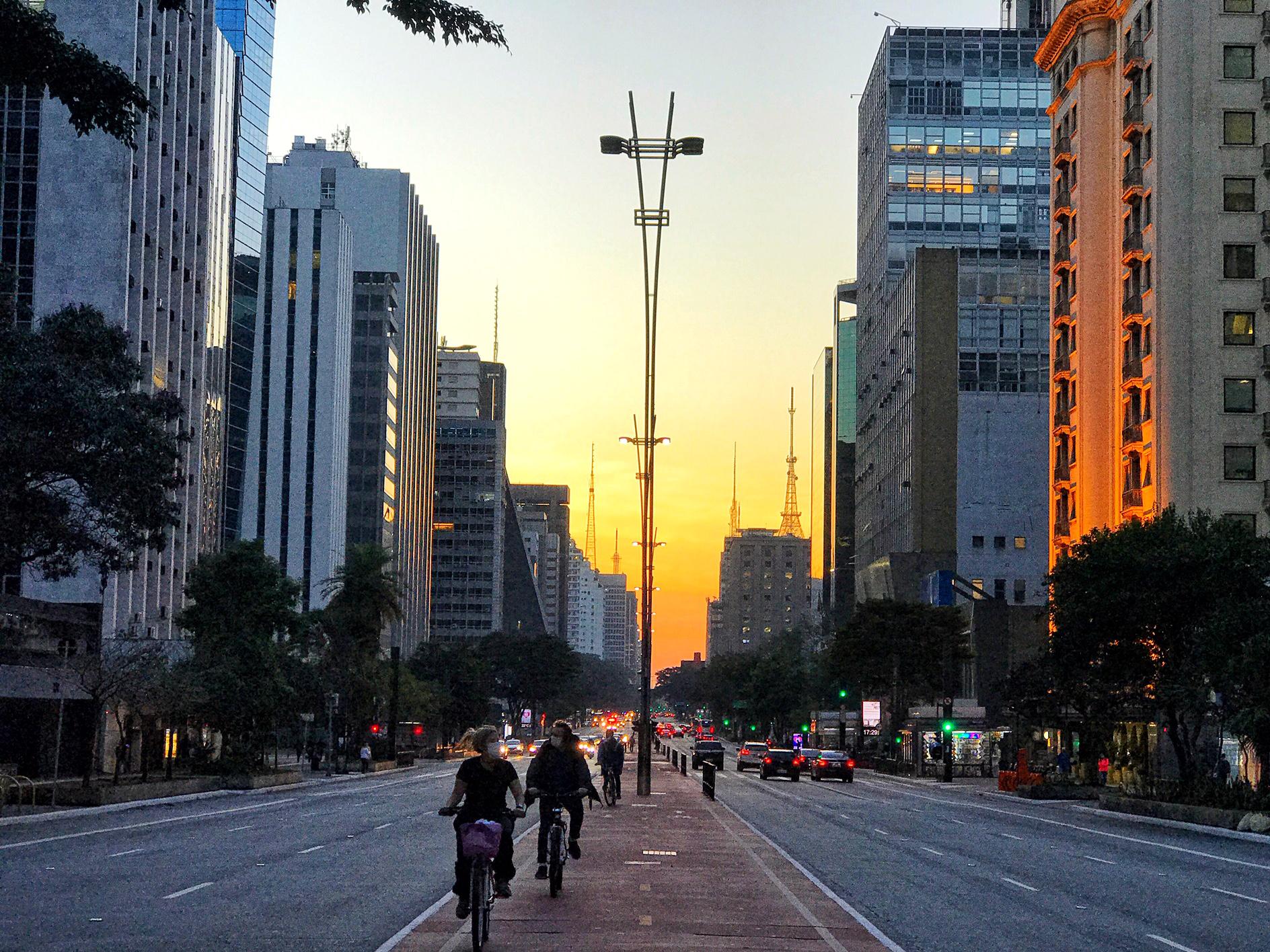 Avenida Paulista na cidade de São Paulo