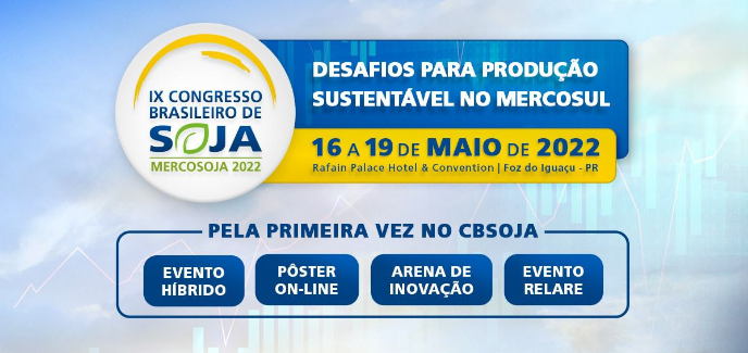 Inscrição para Congresso Brasileiro de Soja termina dia 2 de maio