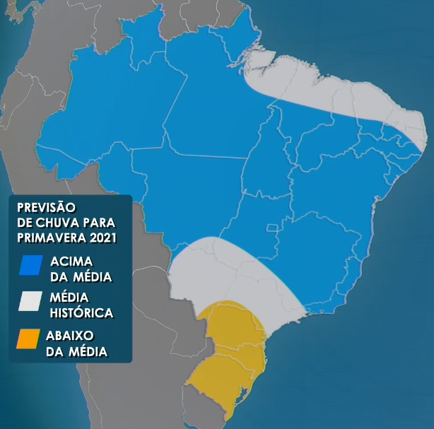 Soja Mapa Brasil - primavera