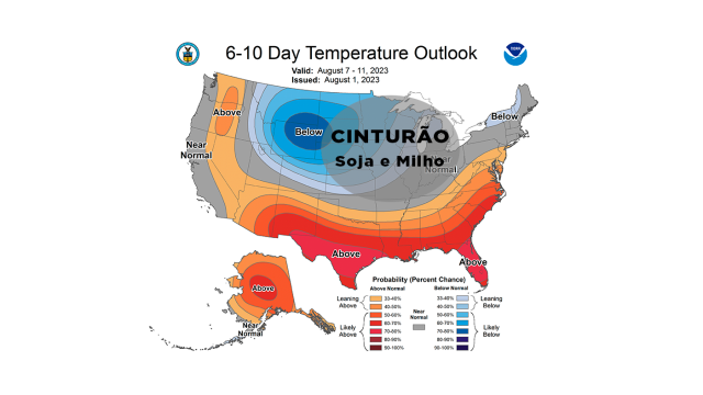 Mapa temperatura EUA