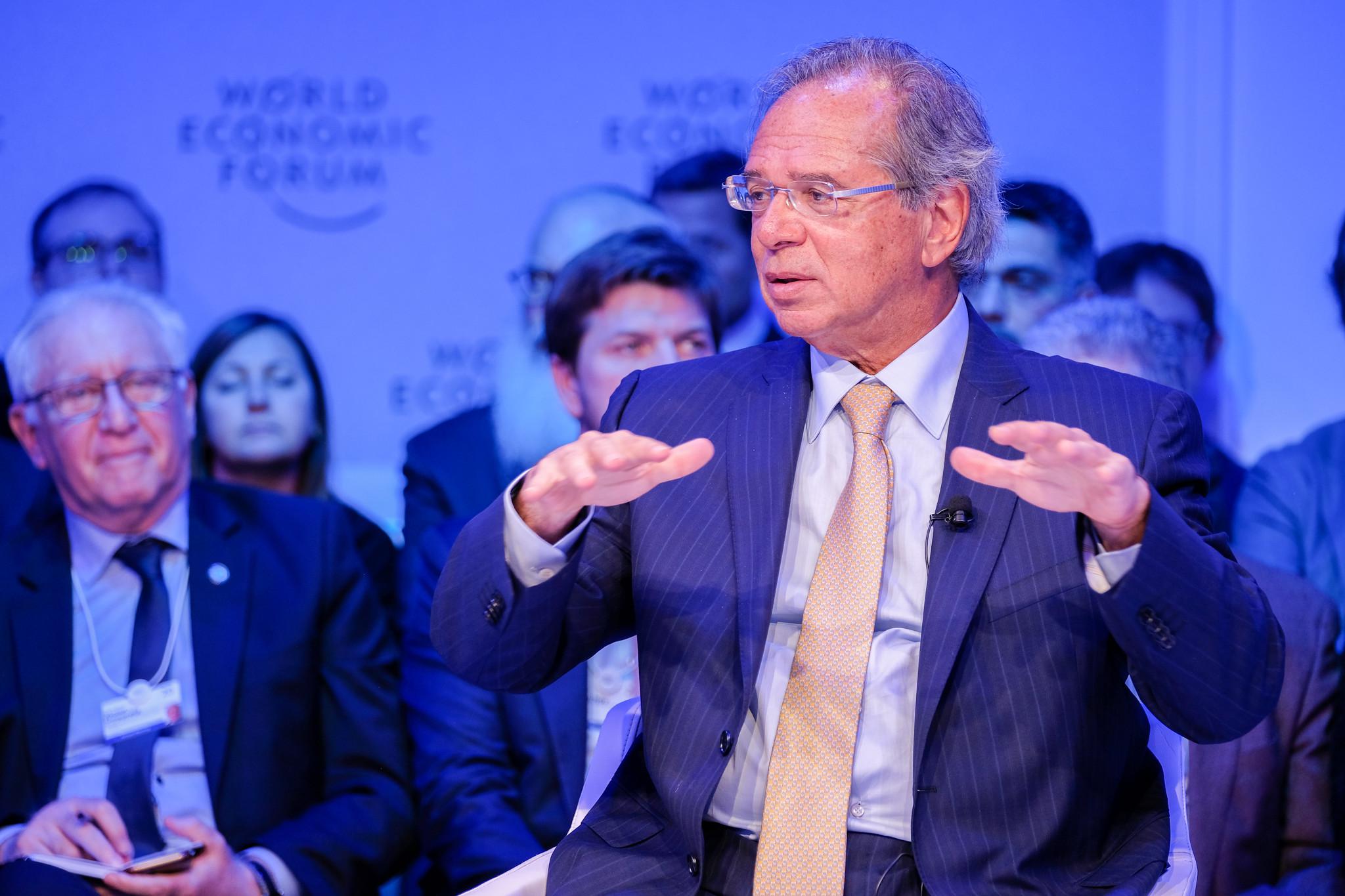 Paulo Guedes no Fórum Econômico Mundial em Davos