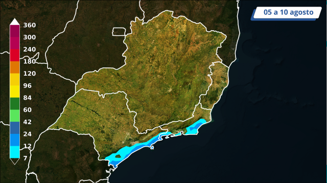 chuva na costa do Sudeste