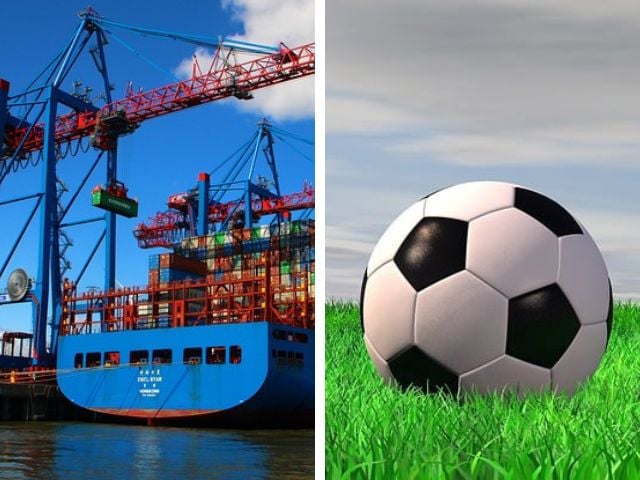 exportação e futebol