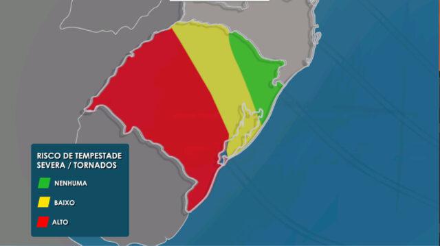 previsão do tempo chance de formação de tornado