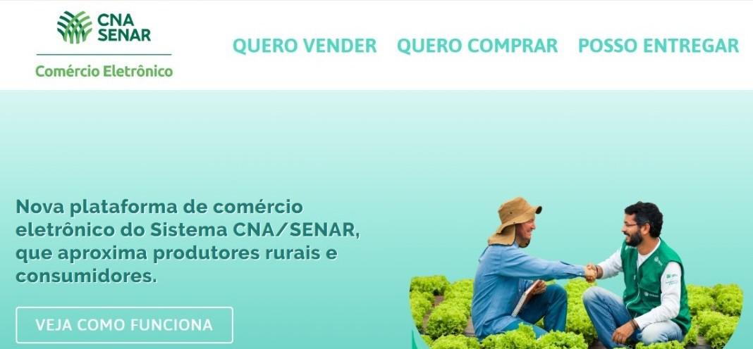 Plataforma de compras online estimula vendas de produtos agrícolas