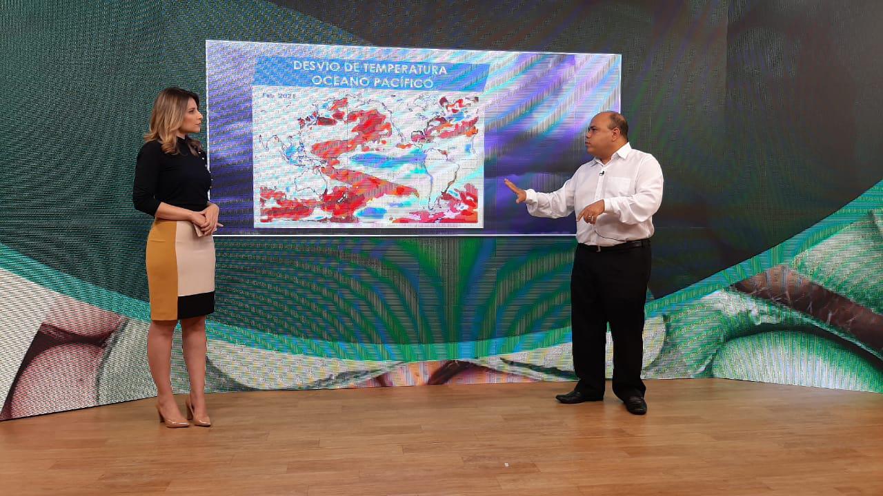 Meteorologista da Somar explica os efeitos do La Niña sobre o regime de chuvas no Brasil. Foto: Canal Rural