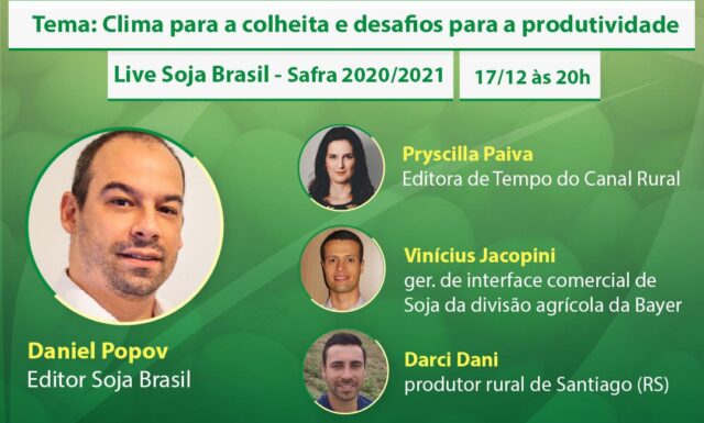Assista: clima para a colheita e os desafios para as altas produtividades