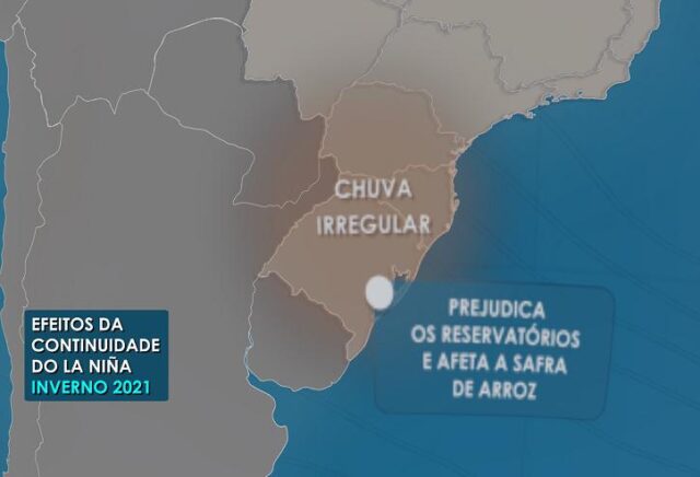 chuva irregular por conta do la niña