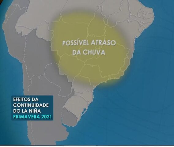 possível atraso na chuva