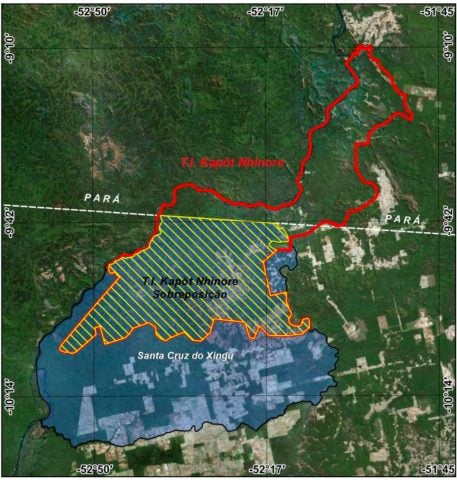 Demarcação Funai Mato Grosso e área paraense de Santa Cruz do Xingu