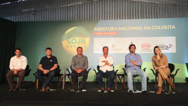 debate durante a Abertura Nacional da Colheita da Soja, agronegócio