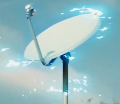 antena parabólica banda K-U