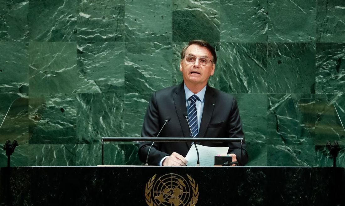 Presidente Bolsonaro na ONU.
