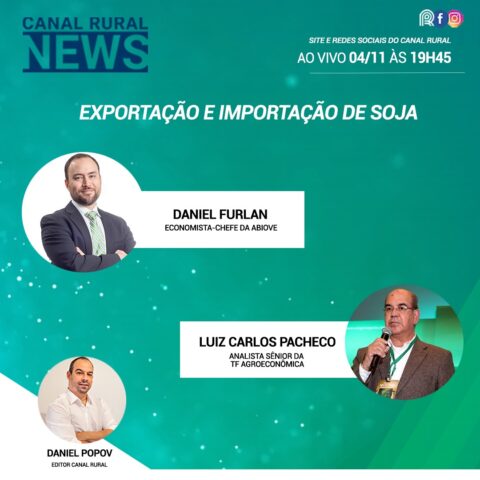 Assista à íntegra do Canal Rural News: exportação e importação de soja