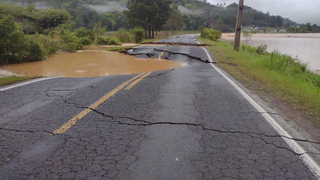 chuvas, rodovia, santa catarina