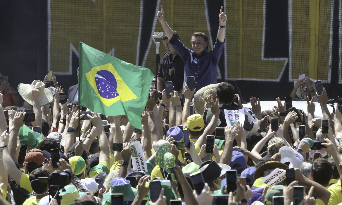 Jair Bolsonaro no 7 de setembro em Brasília