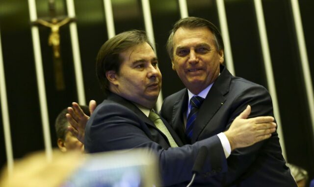 rodrigo maia e jair bolsonaro