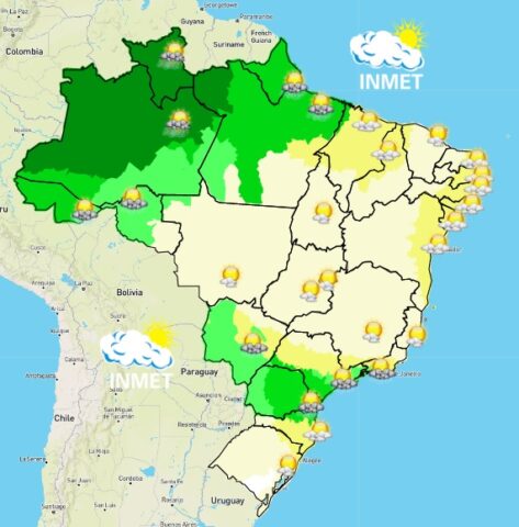mapa brasil - inmet - 4 de setembro - acumulados de chuva