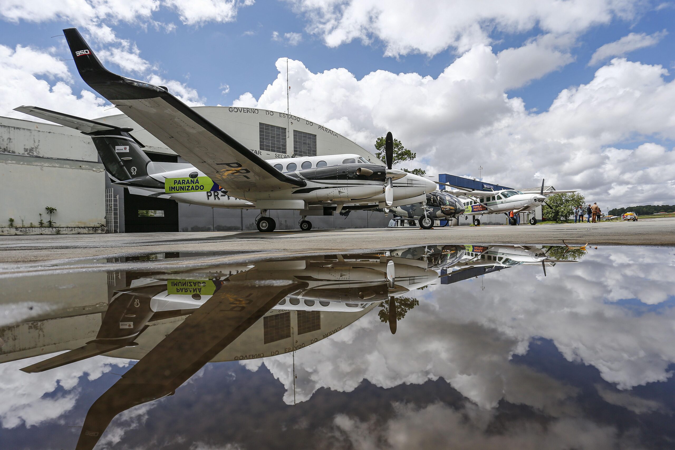 avião, vacinação paraná