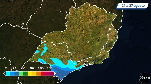 previsão do tempo Sudeste