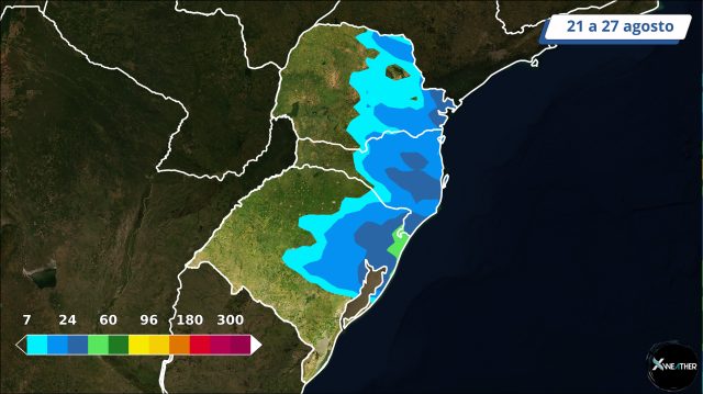 previsão do tempo Sul